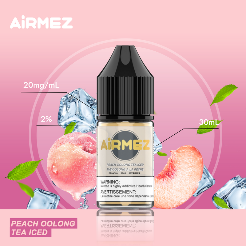 AiRMEZ E-Liquid 30 mL |Peach Oolong Tea Ice