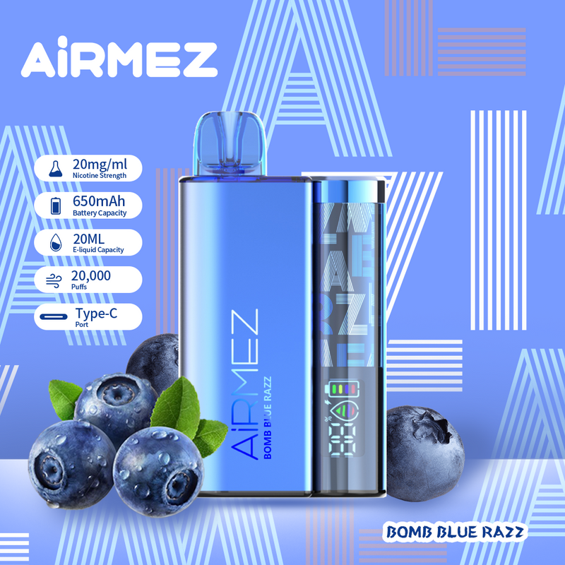 AiRMEZ Original Disposable | Bomb Blue Razz 20K Puff