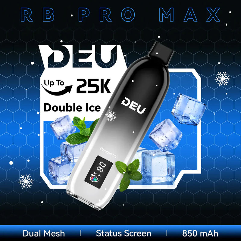 DEU RB PRO MAX+ Disposable Vape |Double Ice-25K Puffs