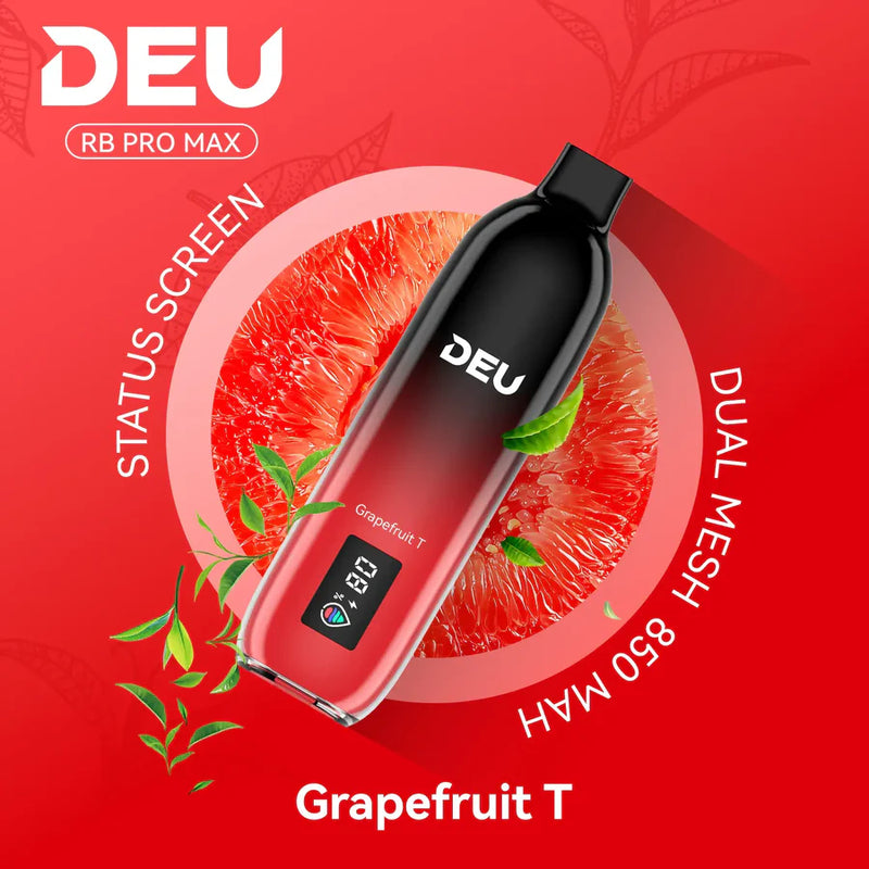DEU RB PRO MAX+ Disposable Vape | Grapefruit T-25K Puffs