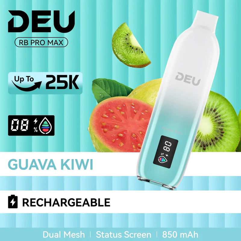 DEU RB PRO MAX+ Disposable Vape |Guava Kiwi-25K Puffs