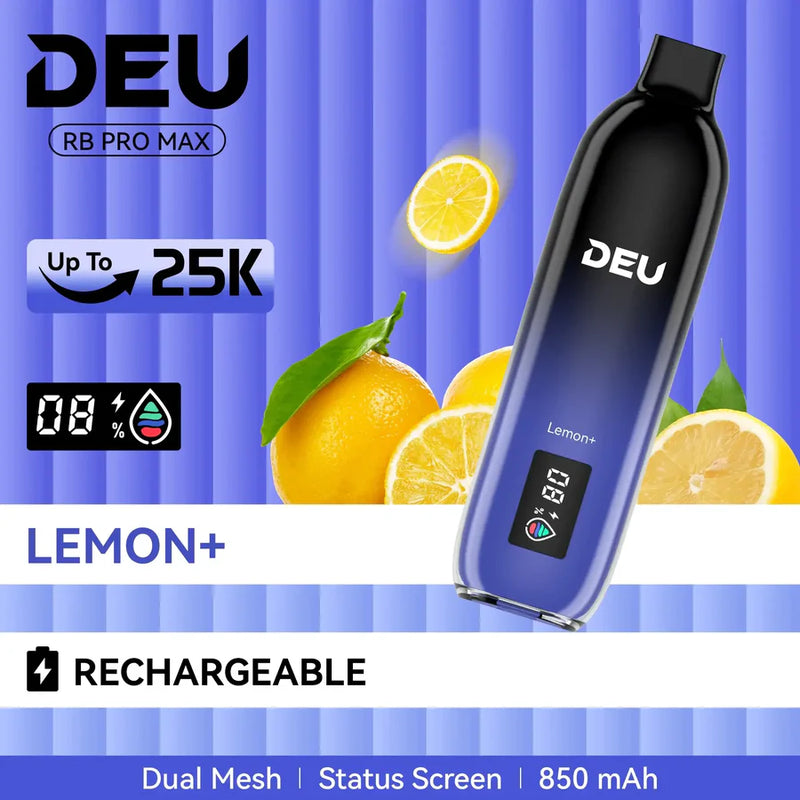 DEU RB PRO MAX+ Disposable Vape | Lemon+-25K Puffs