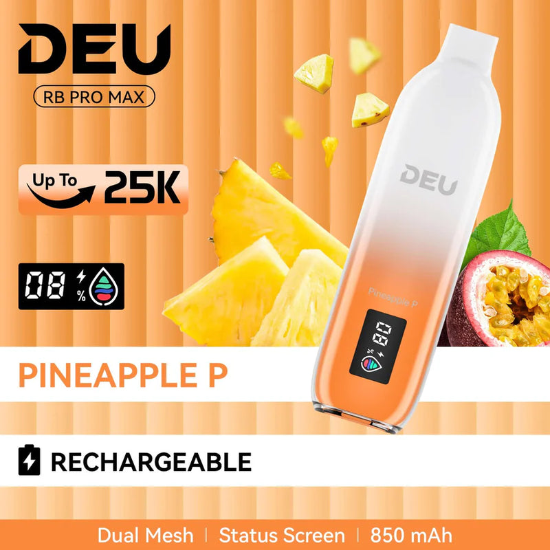 DEU RB PRO MAX+ Disposable Vape |Pineapple P-25K Puffs