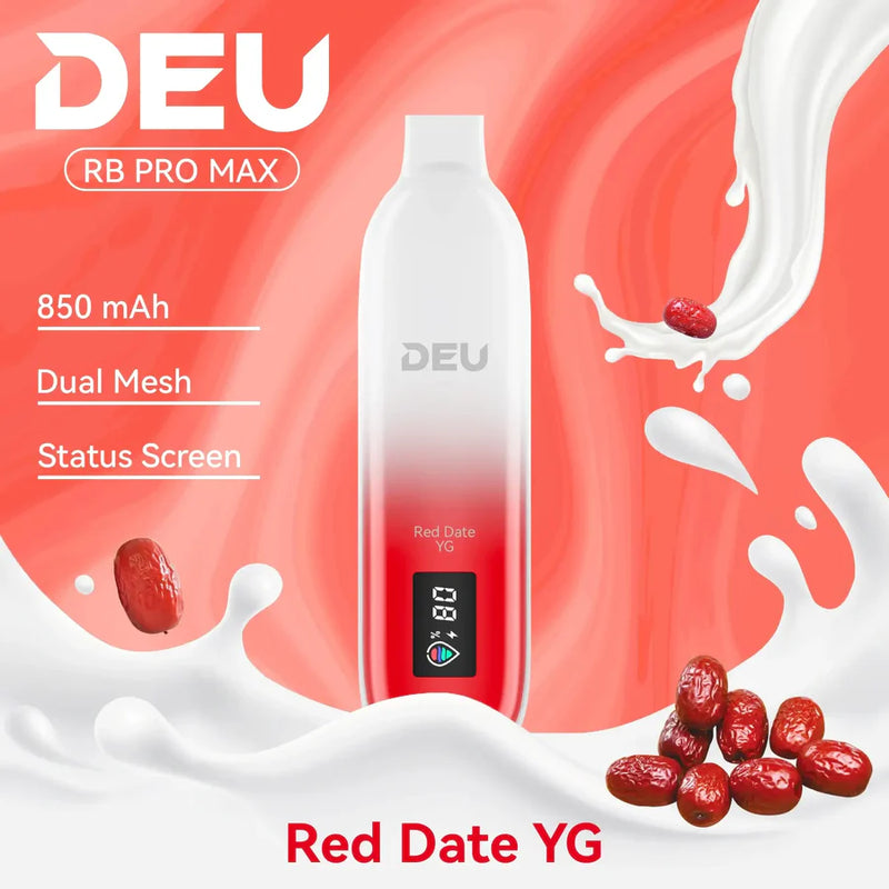 DEU RB PRO MAX+ Disposable Vape |Red Date YG-25K Puffs