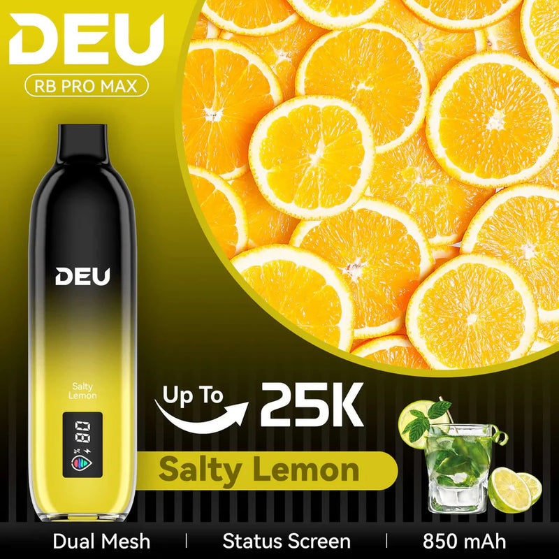 DEU RB PRO MAX+ Disposable Vape |Salty Lemon-25K Puffs