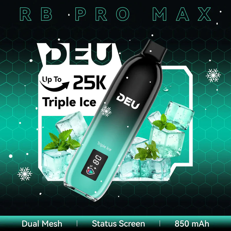 DEU RB PRO MAX+ Disposable Vape |Triple Ice-25K Puffs
