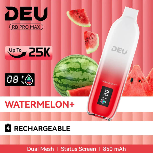 DEU RB PRO MAX+ Disposable Vape |Watermelon+-25K Puffs