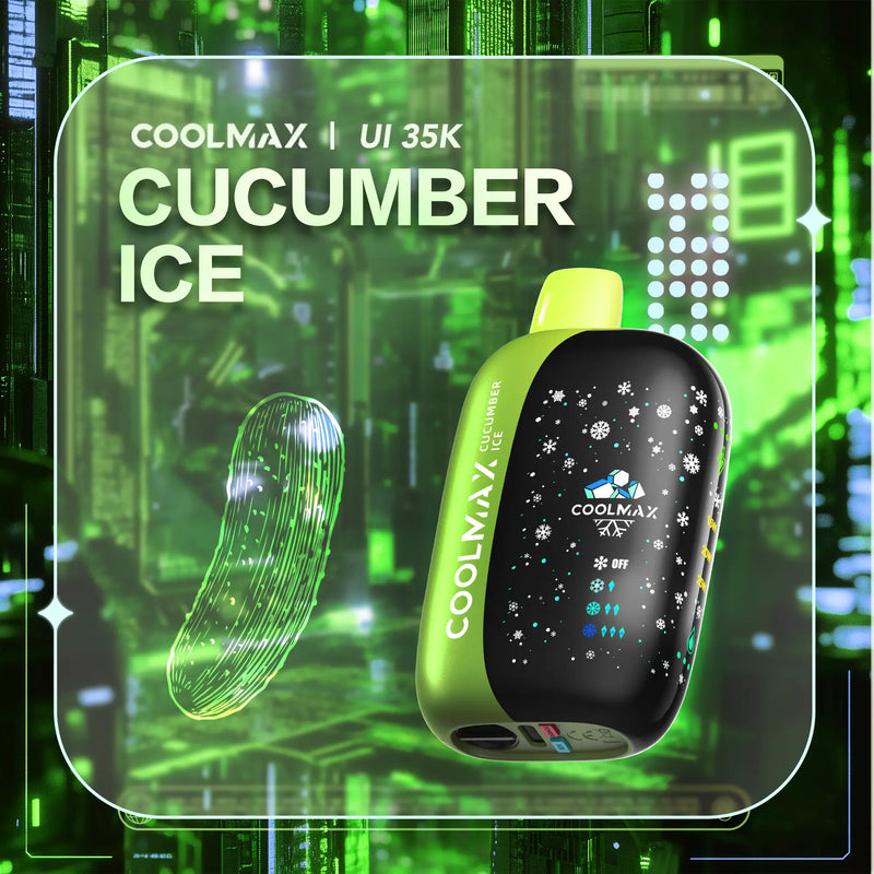 CoolMax UI 35K Disposable Vape |Cucumber Ice-35K Puffs