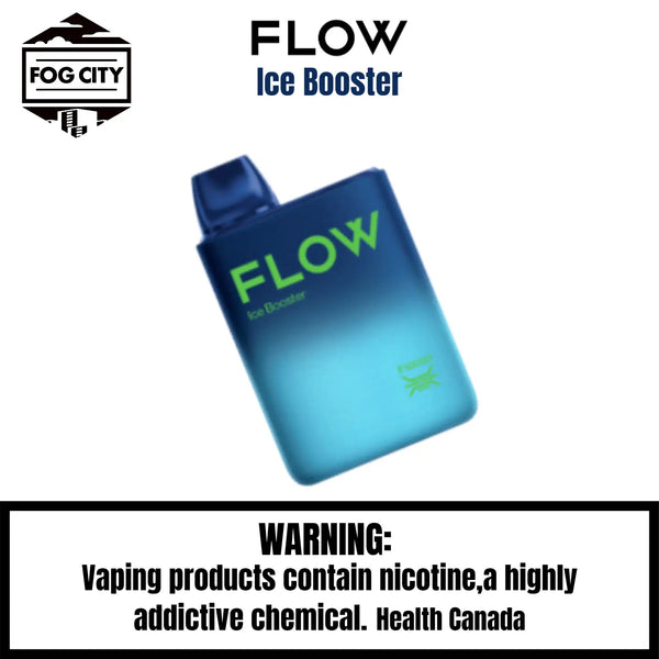 Flow F10000 Disposable Vape 10K Puffs Ice Booster Flavor - Super Icy and Smooth, Available at Fog City Vape