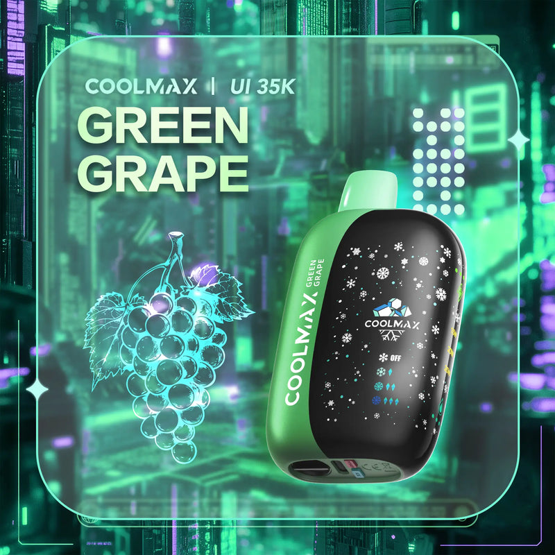 CoolMax UI 35K Disposable Vape |Green Grape-35K Puffs