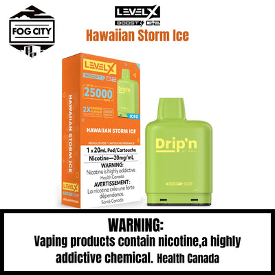 Level X Drip'n Boost G2 Pod | Hawaiian Storm Ice-25K Puff