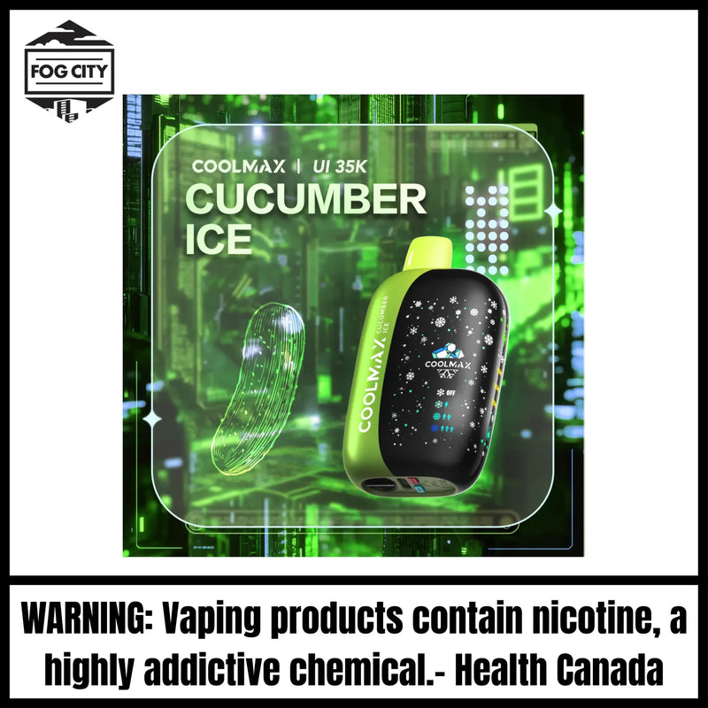 CoolMax UI 35K Disposable Vape |Cucumber Ice-35K Puffs