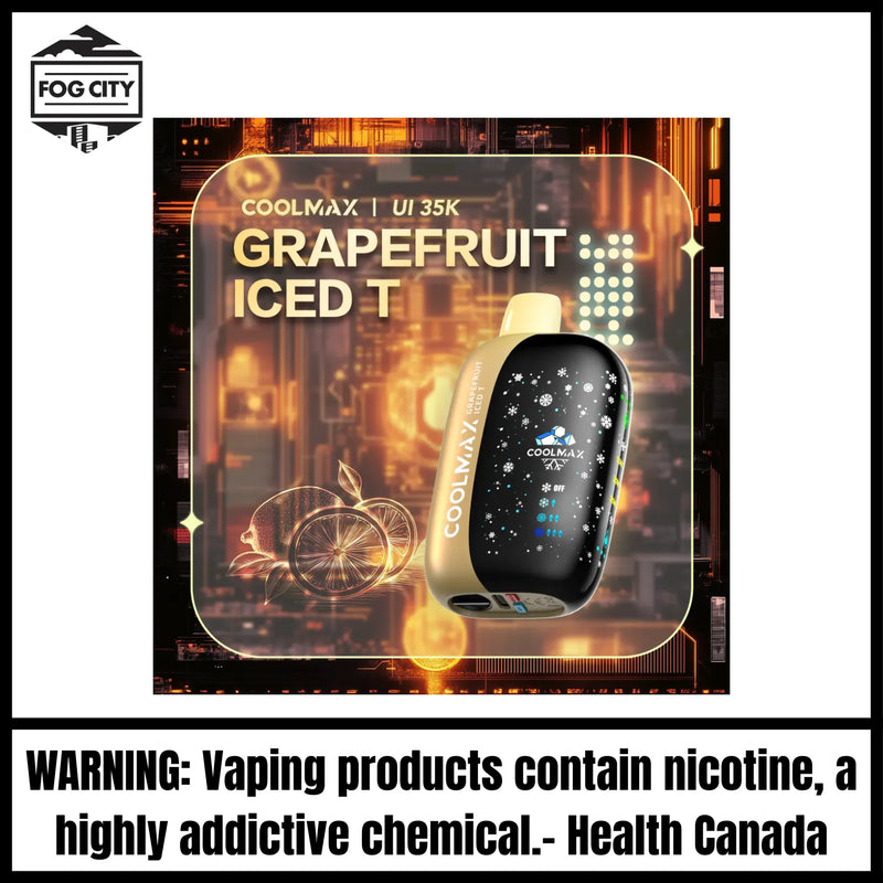 CoolMax UI 35K Disposable Vape |Grapefruit Iced T-35K Puffs