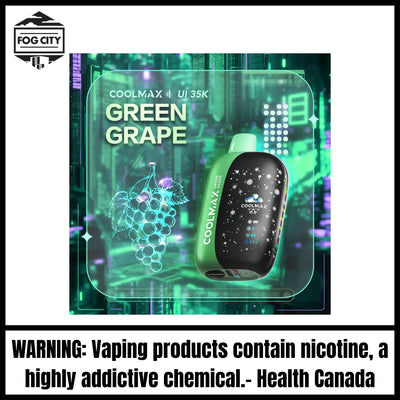 CoolMax UI 35K Disposable Vape |Green Grape-35K Puffs