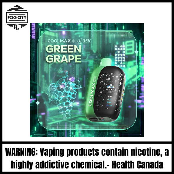 CoolMax UI 35K Disposable Vape |Green Grape-35K Puffs