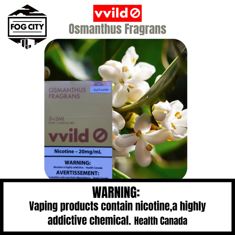 Vvild V1 Pod System Vape 3 Pods in Box Osmanthus Fragrans Flavor - Rich Tea Flavor, Smooth Taste, Available at Fog City Vape