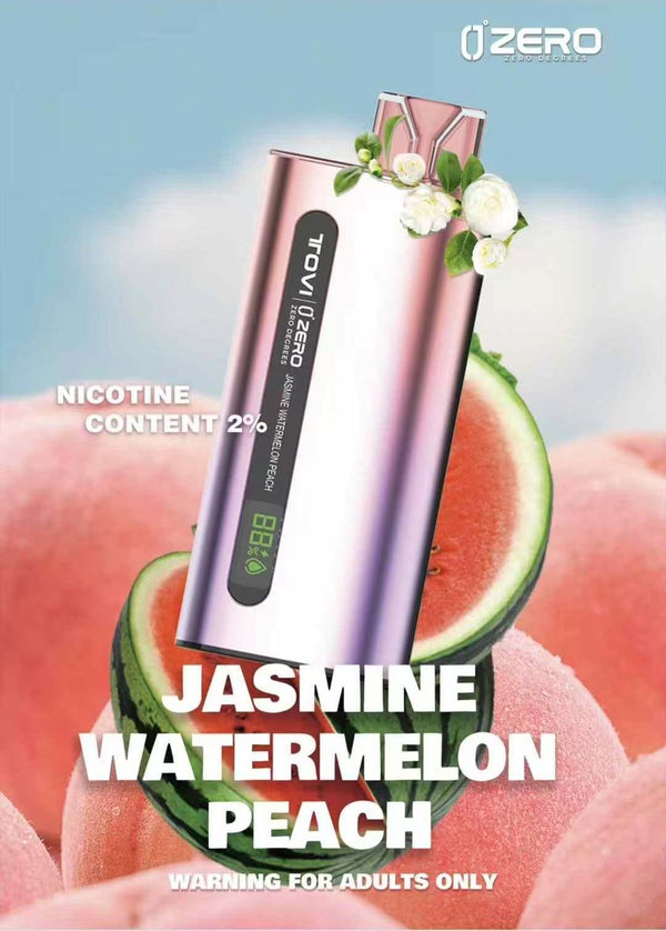 TOVI Zero SA7500 Disposable Vape | Jasmine Watermelon Peach-7500 Puffs