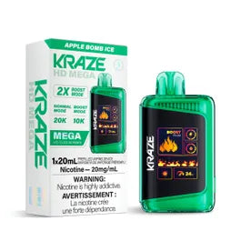 Kraze HD Mega-Disposable(20000 Puffs) 2%-20mg/ml