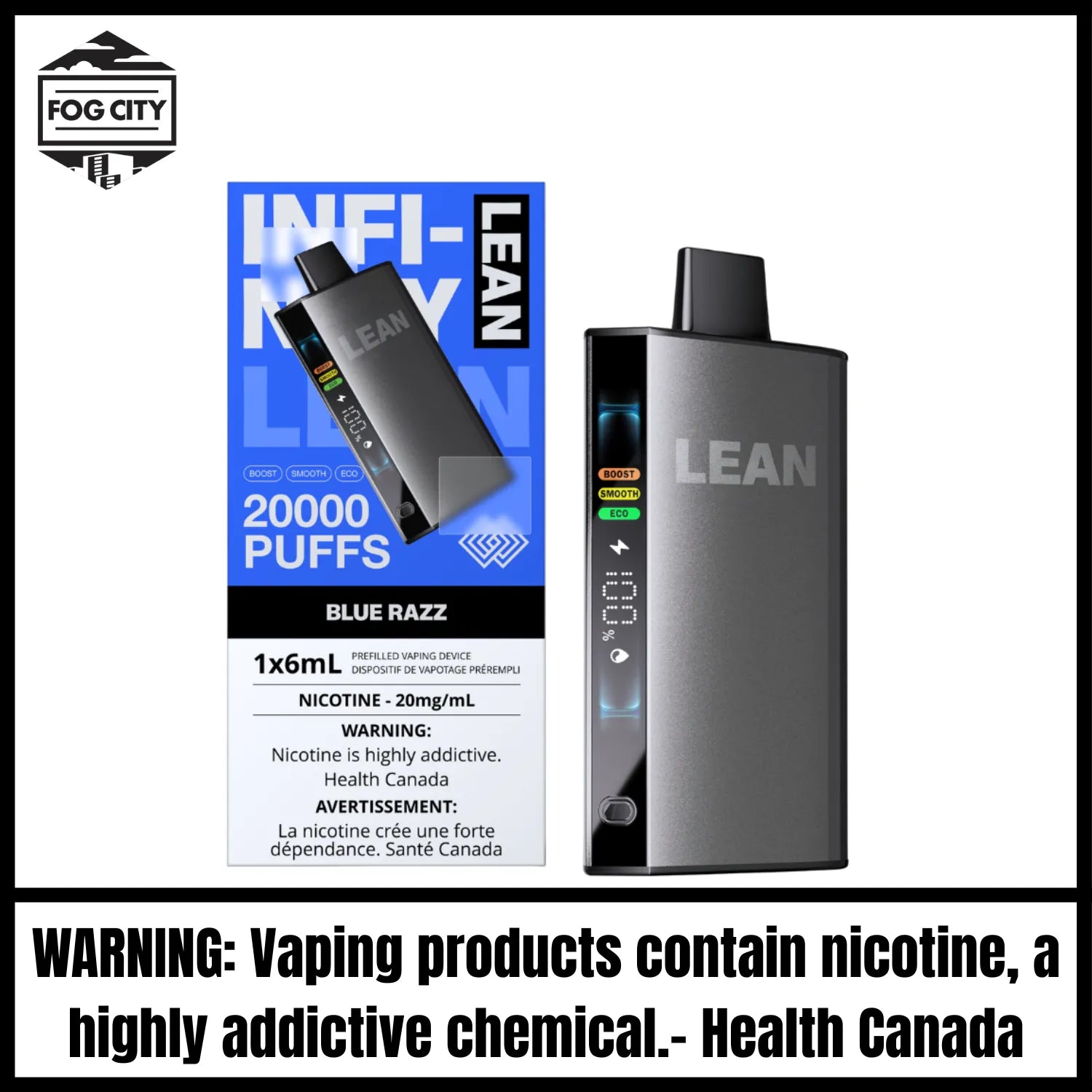 Infinity Lean Blue Razz Disposable VAPE