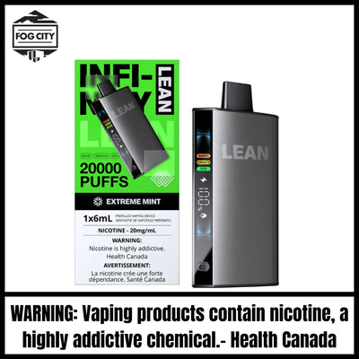 Infinity Lean Disposable Vape 20K|Extreme Mint