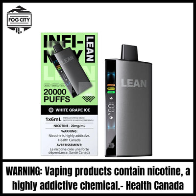 Infinity Lean Disposable Vape 20K|White Grape Ice