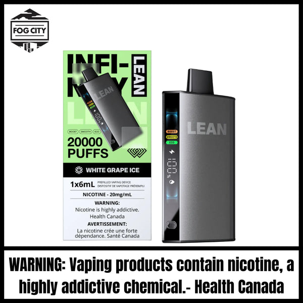Infinity Lean Disposable Vape 20K|White Grape Ice