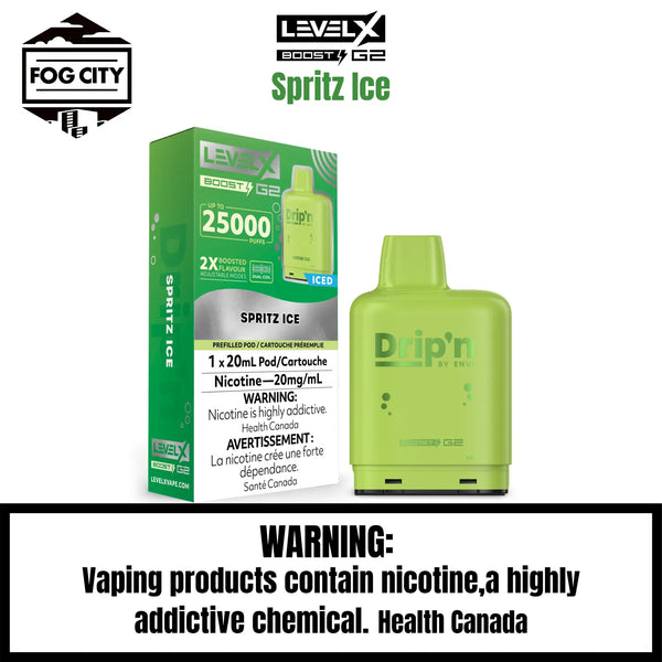 Level X Drip'n Boost G2 Pod | Spritz-25K Puff