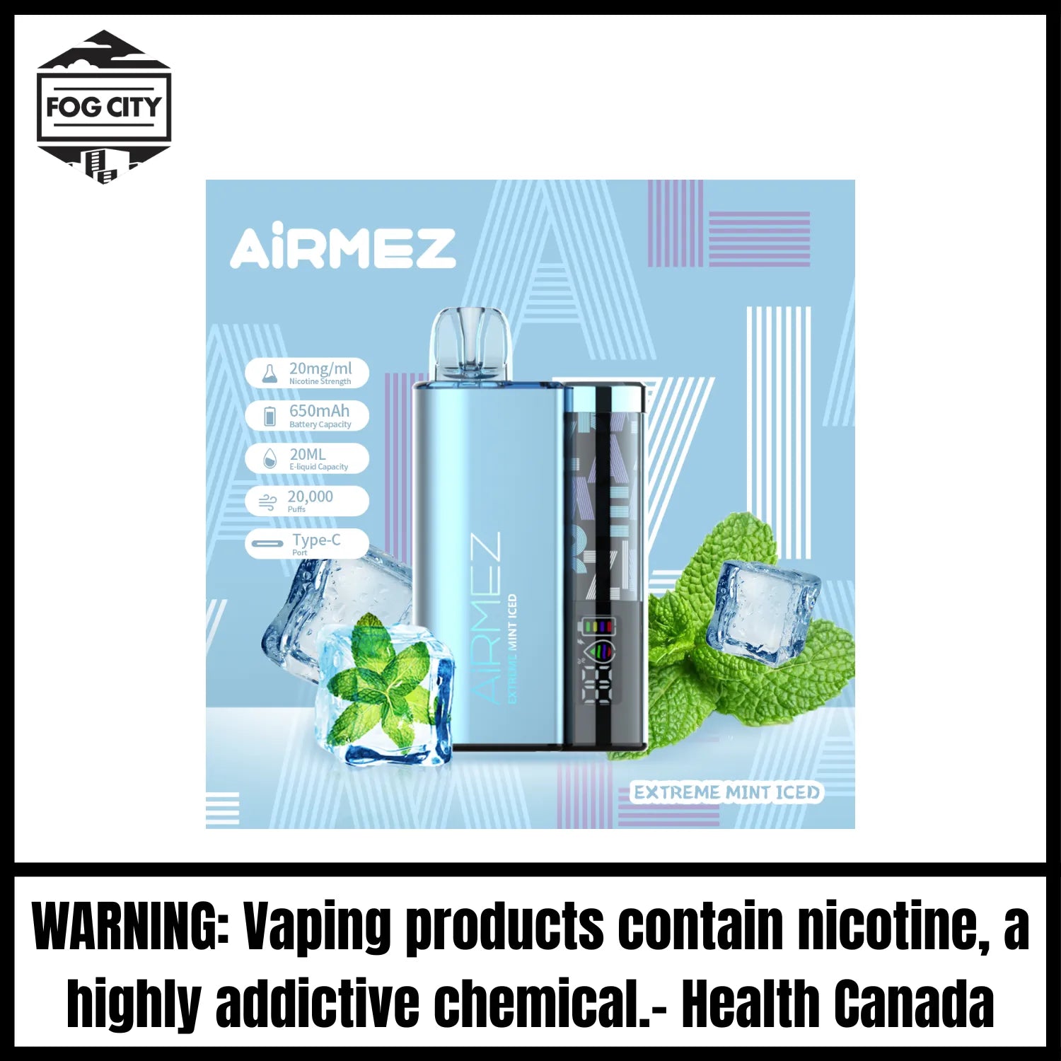 Original 20k Airmez Extreme Mint Iced Airmez