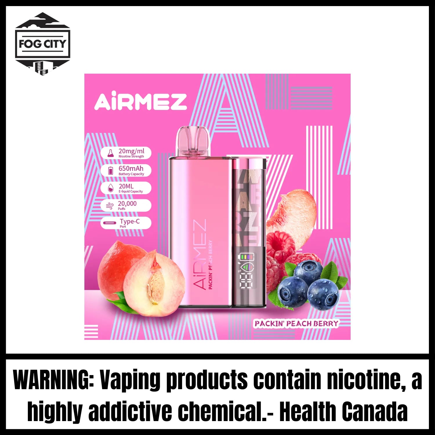 Original 20k Airmez Packin Peach Berry Airmez