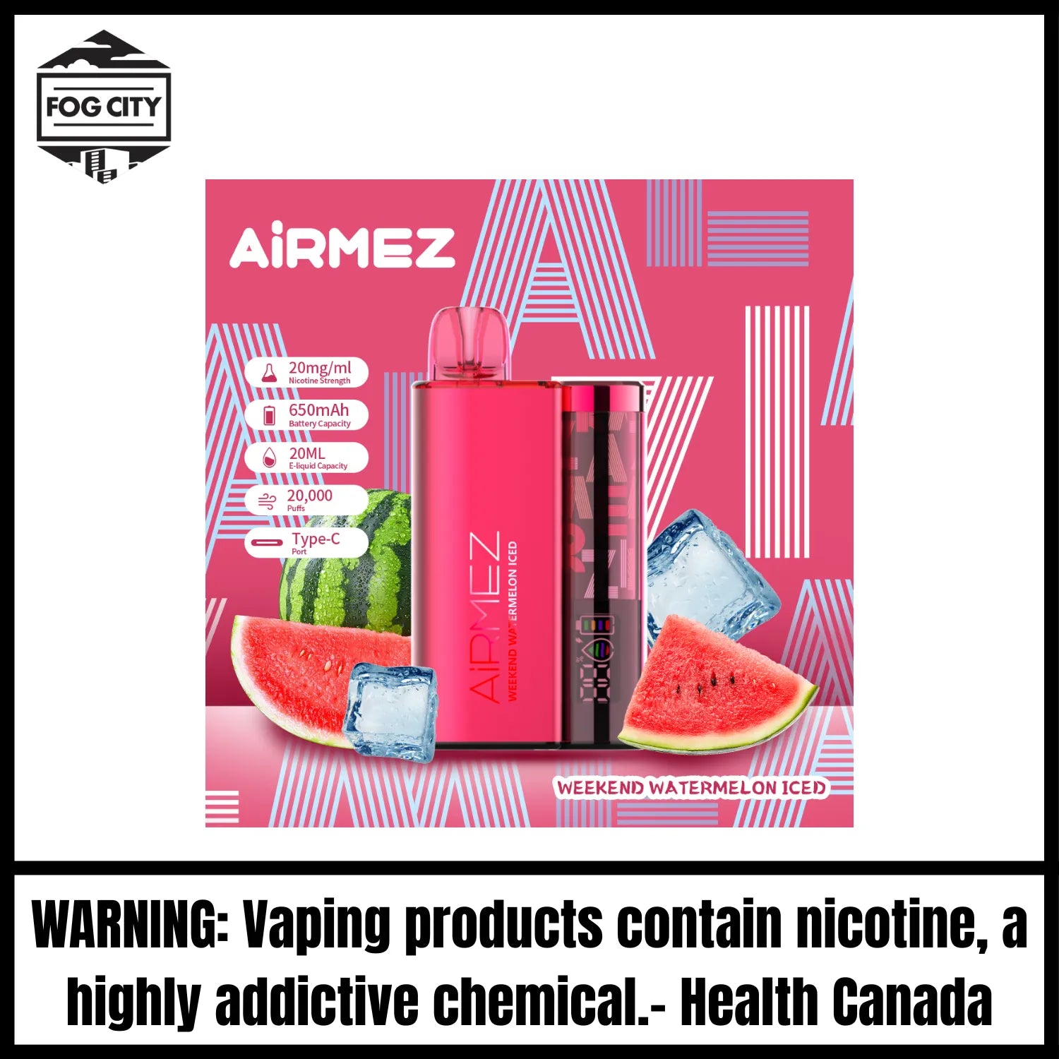 Original 20k Airmez Weekend Watermelon Iced Airmez