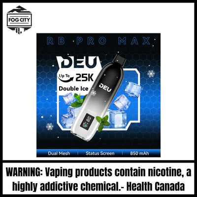 DEU RB PRO MAX+ Disposable Vape |Double Ice-25K Puffs
