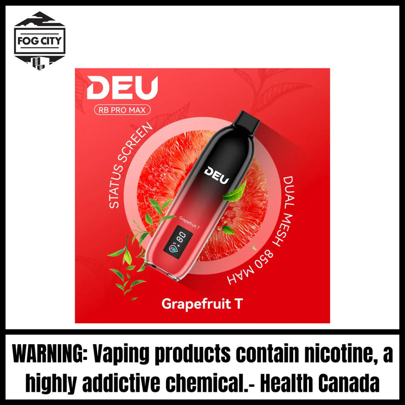 DEU RB PRO MAX+ Disposable Vape | Grapefruit T-25K Puffs