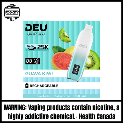 DEU RB PRO MAX+ Disposable Vape |Guava Kiwi-25K Puffs
