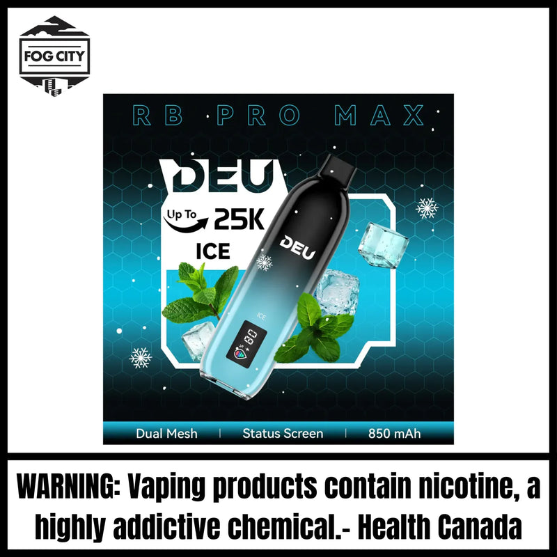 DEU RB PRO MAX+ Disposable Vape |Ice-25K Puffs