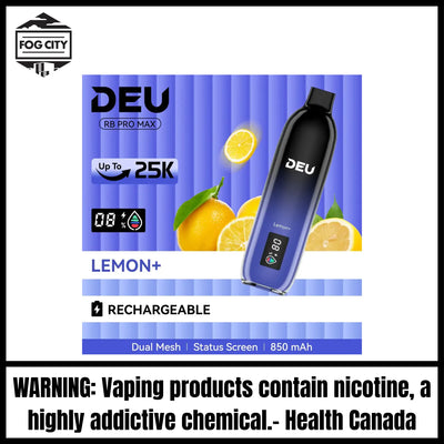 DEU RB PRO MAX+ Disposable Vape | Lemon+-25K Puffs