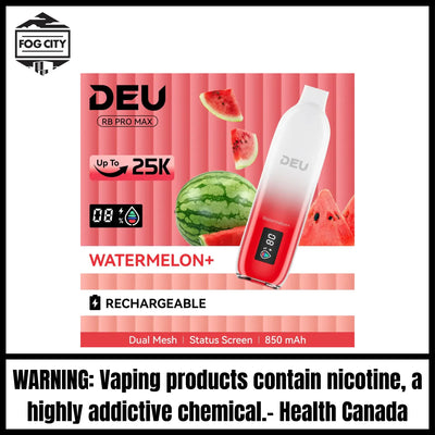 DEU RB PRO MAX+ Disposable Vape |Watermelon+-25K Puffs