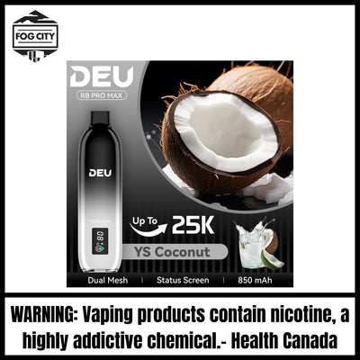 DEU RB PRO MAX+ Disposable Vape |YS Coconut-25K Puffs