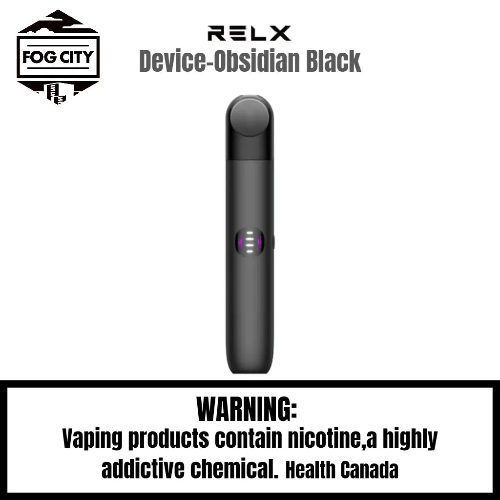 Relx Infinity 2 Device Obsidian Black - Ultra-Fast Charging, Enhanced Durability, Available at Fog City Vape