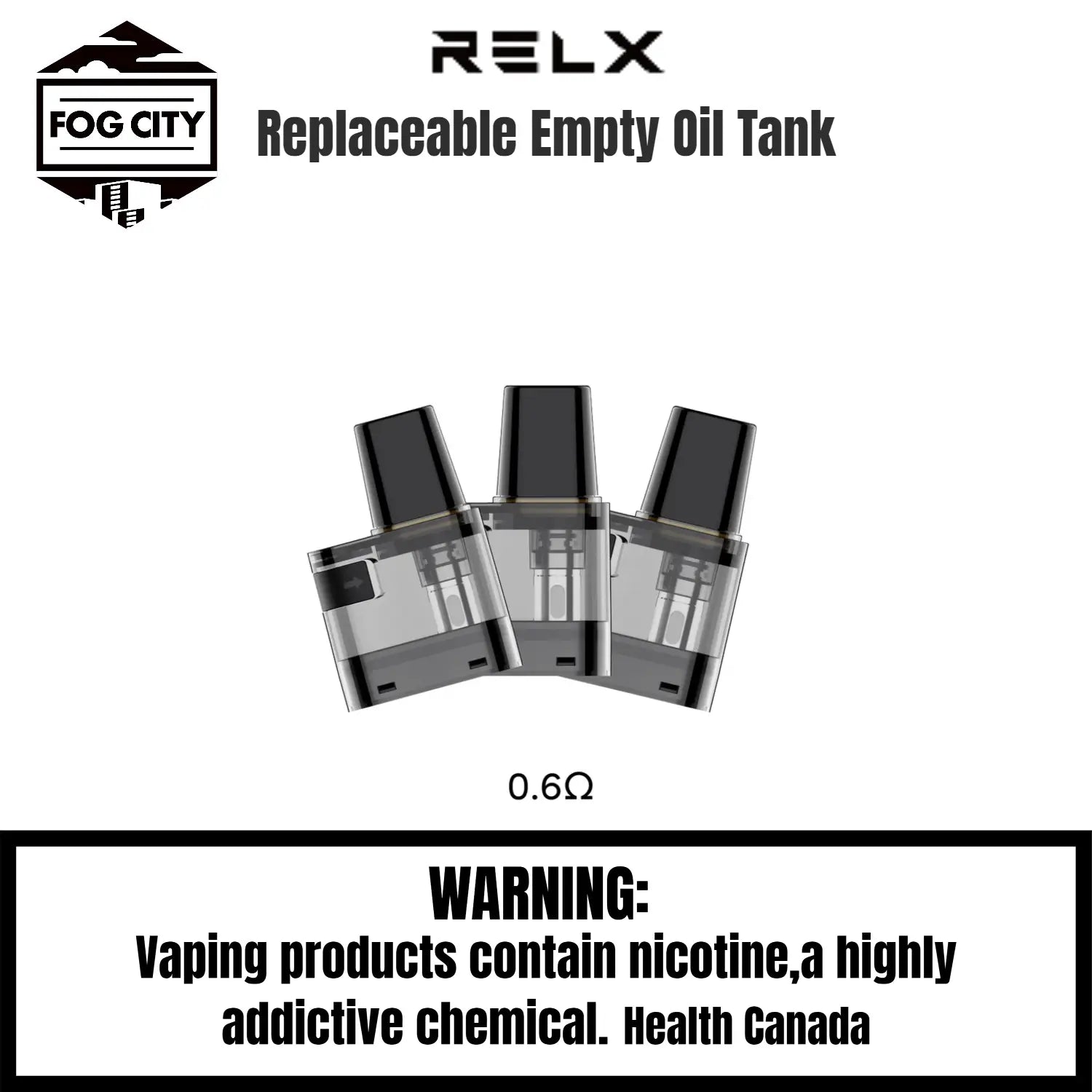 RELX Alpha-1 Replacement Pods 3 Pcs