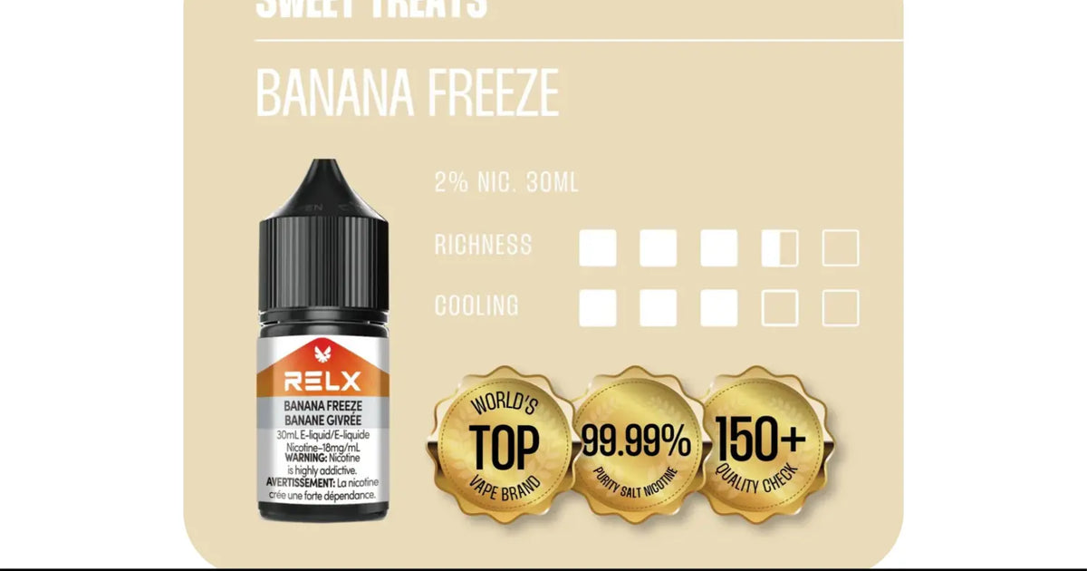 Relx E-Liquid 30 mL |Banana Freeze