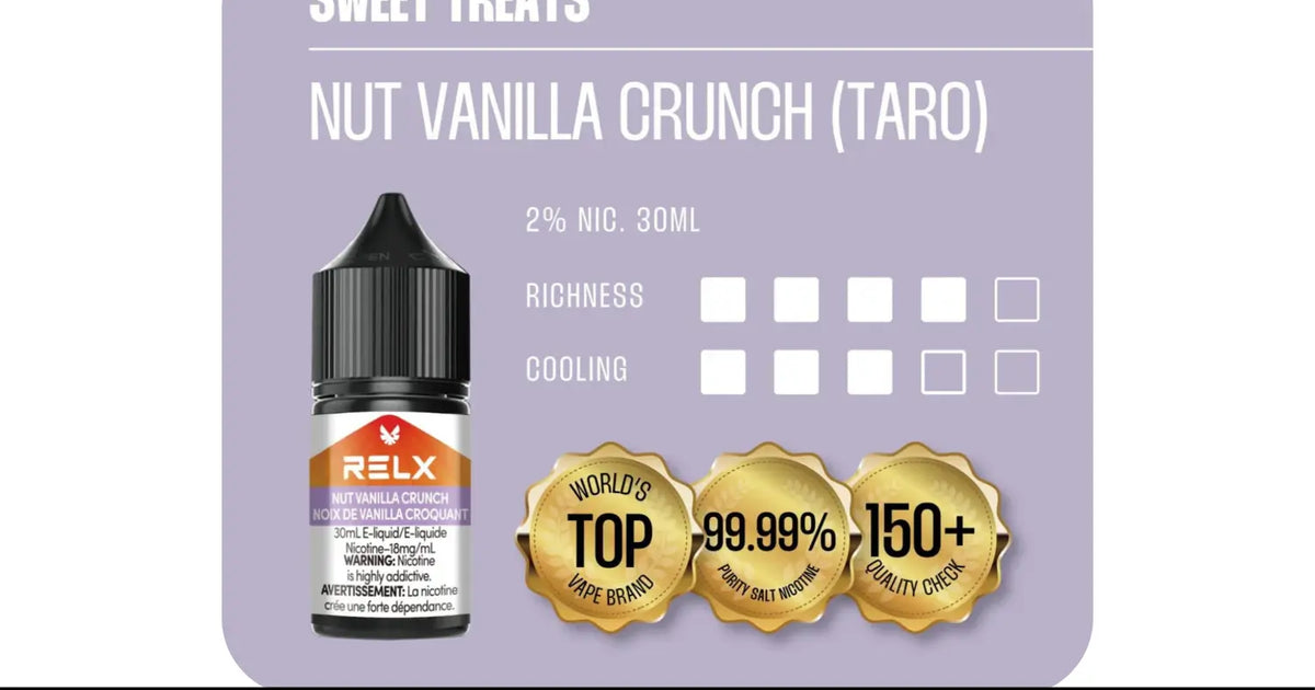 Relx E-Liquid 30 mL |Nut Vanilla Crunch