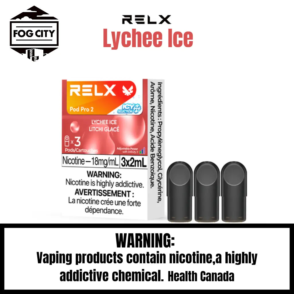 Relx Pod System VAPE Pod Pro 2 3 Pod Pack Flavor Lychee Ice