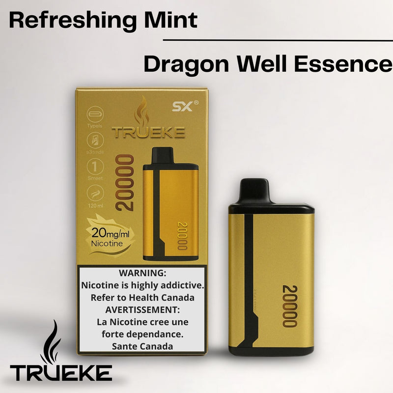 Trueke 20000 Double Flavor Disposable |Refreshing Mint & Dragon Well Essence