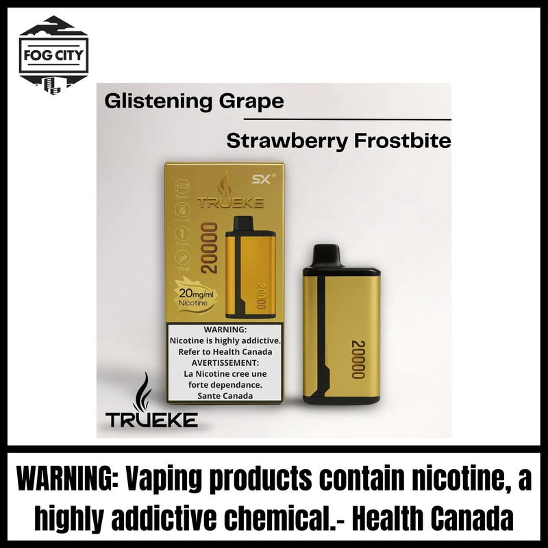 Trueke 20000 Double Flavor Disposable |Glistening Grape & Strawberry Frostbite