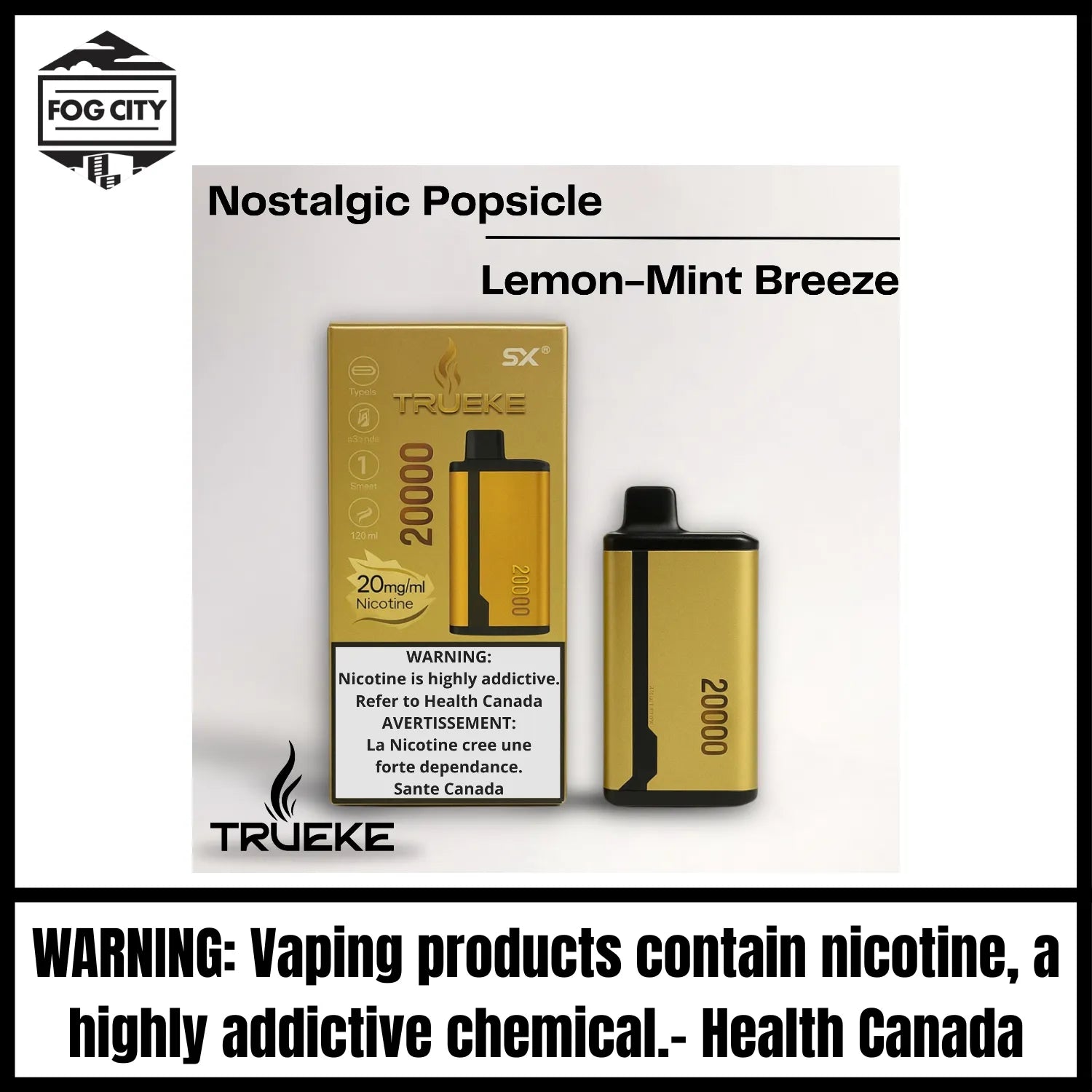 Trueke 20000 Double Flavor Disposable |Nostalgic Popsicle & Lemon-Mint Trueke 20000 Double Flavor Disposable |Nostalgic Popsicle & Lemon-Mint