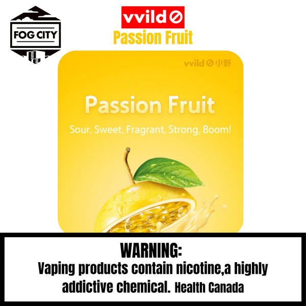 Vvild V1 Pod System Vape 3 Pods in Box Passion Fruit Flavor - Rich Tea Flavor, Smooth Taste, Available at Fog City Vape