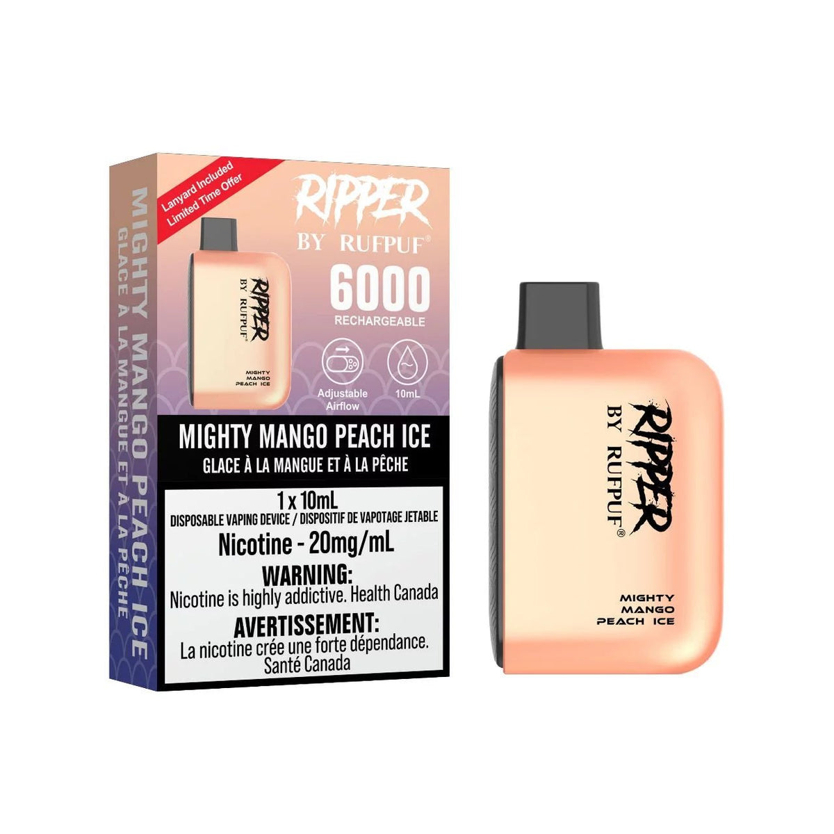 RufPuf Mighty Mango Peach Ice--Fog City Vape